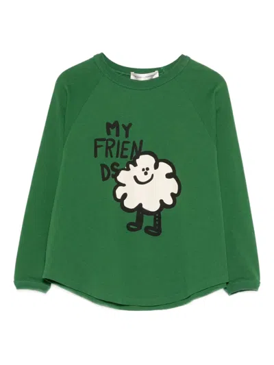 The Animals Observatory Kids' Anteater T-shirt In Green