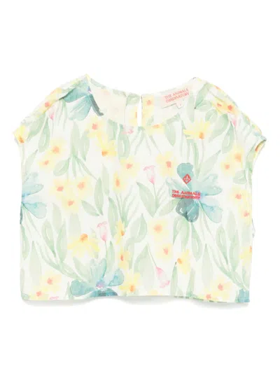 The Animals Observatory Kids' Baboon Top In White