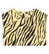 The Animals Observatory Bedrucktes Top Baboon Aus Baumwolle In Yellow Zebra