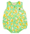 The Animals Observatory Baby Body Butterfly Aus Baumwolle In Green
