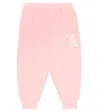 The Animals Observatory Baby Dromedary Printed Pants In Pink