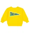 The Animals Observatory Baby Sweatshirt Aus Baumwolle In Yellow Flag The Animals