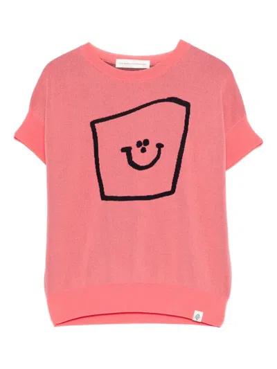 The Animals Observatory Kids' Bat T-shirt In Pink