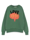 The Animals Observatory Bear Sweatshirt In Green