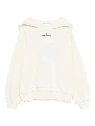 The Animals Observatory Kids' Beaver Hoodie In White