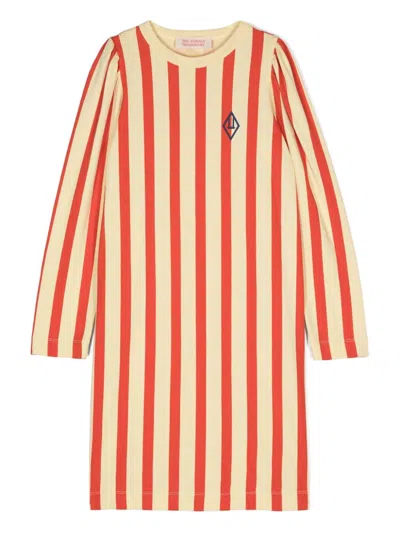 The Animals Observatory Kids' Big Dog T-shirt Dress In Yellow