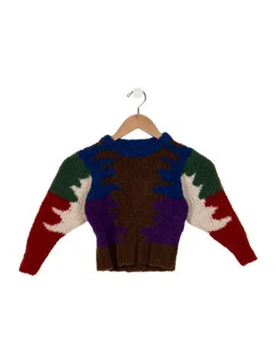 Pre-owned The Animals Observatory Babies' Boys' Multicolor Pattern Sweater  W/tags In Blue