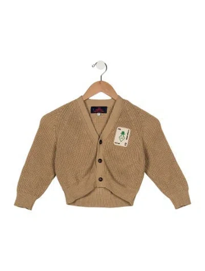 Pre-owned The Animals Observatory Babies' Boys' Solid Sweater In Brown