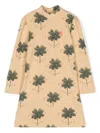 The Animals Observatory Bug Graphic-print Cotton Dress In Neutrals