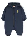 The Animals Observatory Bumblebee Padded Snowsuit In Blue