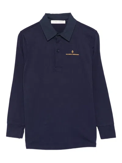 The Animals Observatory Kids' Button Logo Top In Black
