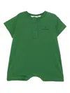 The Animals Observatory Button Rompers In Green