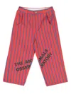 The Animals Observatory Camel Stripe-print Trousers In Red