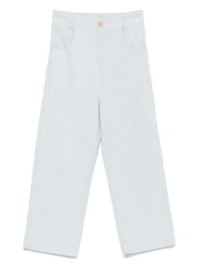 The Animals Observatory Kids' Camel Trousers In Gray