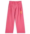 The Animals Observatory Hose Colt Aus Baumwolle Und Leinen In Pink Logo
