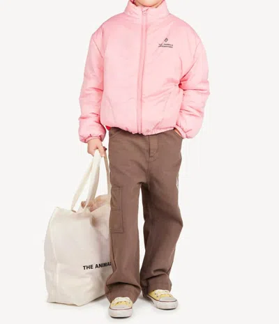 The Animals Observatory Kids' Condor Cargo Pants In Deep Brown