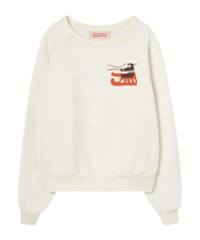 The Animals Observatory Crew Neck Sweatshirt In White