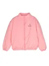 Shop The Animals Observatory Crocodile Padded Jacket In Pink