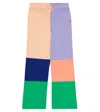 The Animals Observatory Crow Logo Cotton Pants In Multicolor Logo