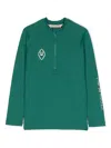 The Animals Observatory Deer Logo-print Swim T-shirt In Green