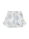 The Animals Observatory Dove Cotton Shorts In White