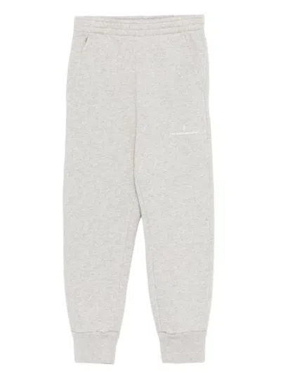 The Animals Observatory Kids' Draco Logo Detail Sweatpants In Grey