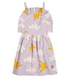 The Animals Observatory Bedrucktes Kleid Dragonfly Aus Baumwolle In Purple