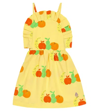 The Animals Observatory Teen Girls Yellow Cotton Fruit Dress