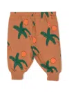The Animals Observatory Dromedary Palm-leaf Print Trousers In Brown