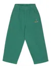 The Animals Observatory Elephant Canvas Trousers In Green