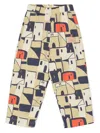 The Animals Observatory Elephant Canvas Trousers In Yellow