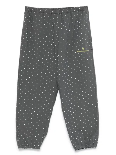 The Animals Observatory Kids' Elephant Polka-dot Elasticated Track Pants In Gray