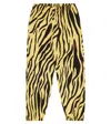 The Animals Observatory Elephant Zebra-print Cotton Pants In Yellow Zebra