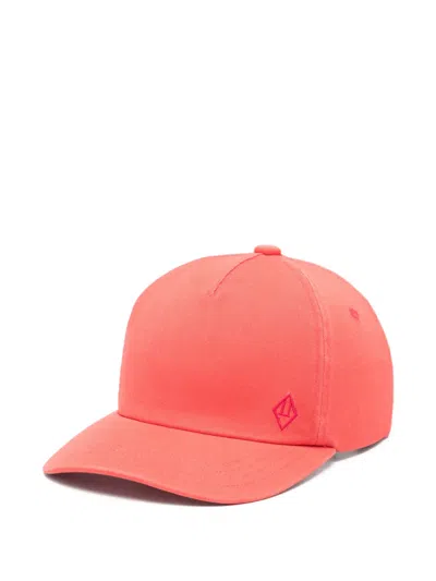 The Animals Observatory Kids' Embroidered Baseball Cap In Pink