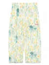 The Animals Observatory Floral-print Trousers In White