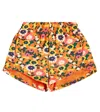 The Animals Observatory Gardener Cotton Shorts In Orange