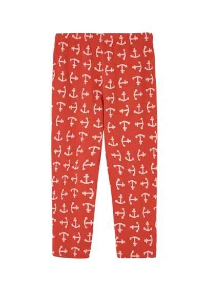 The Animals Observatory Kids' Girl's Camaleon Pant In Red In Multi