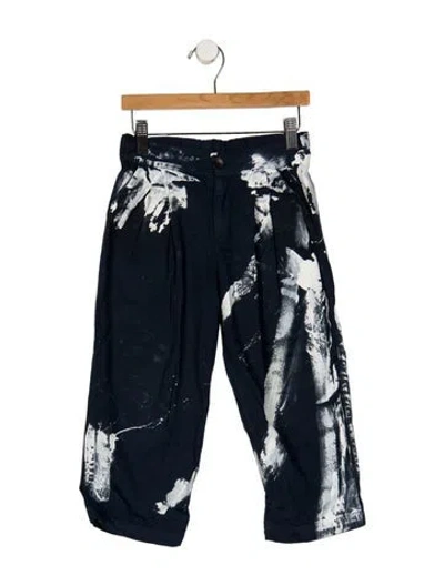 Pre-owned The Animals Observatory Babies' Girls' Solid Pants In Blue