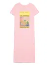 The Animals Observatory Graphic-print Dress In Pink