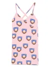 The Animals Observatory Graphic-print Dress In Pink