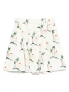 The Animals Observatory Graphic-print Skirt In White