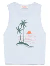 The Animals Observatory Graphic-print T-shirt In Blue