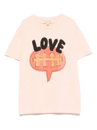 The Animals Observatory Kids' Graphic-print T-shirt In Pink