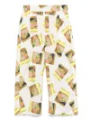 The Animals Observatory Graphic-print Trousers In White