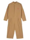 The Animals Observatory Grasshopper Logo-embroidered Jumpsuit In Brown
