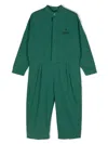 The Animals Observatory Grasshopper Logo-embroidered Jumpsuit In Green