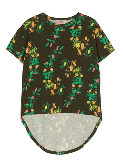 The Animals Observatory Kids' Hare Long T-shirt In Brown