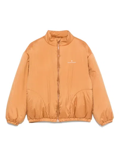 The Animals Observatory Kids' Heart-motif Bomber Jacket In Neutral