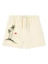 The Animals Observatory Hedgehog Print Shorts In Neutral