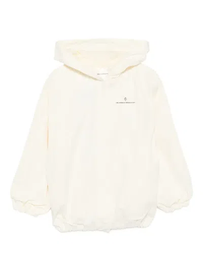 The Animals Observatory Kids' Hooded Graphic-pattern Jacket In Neutral